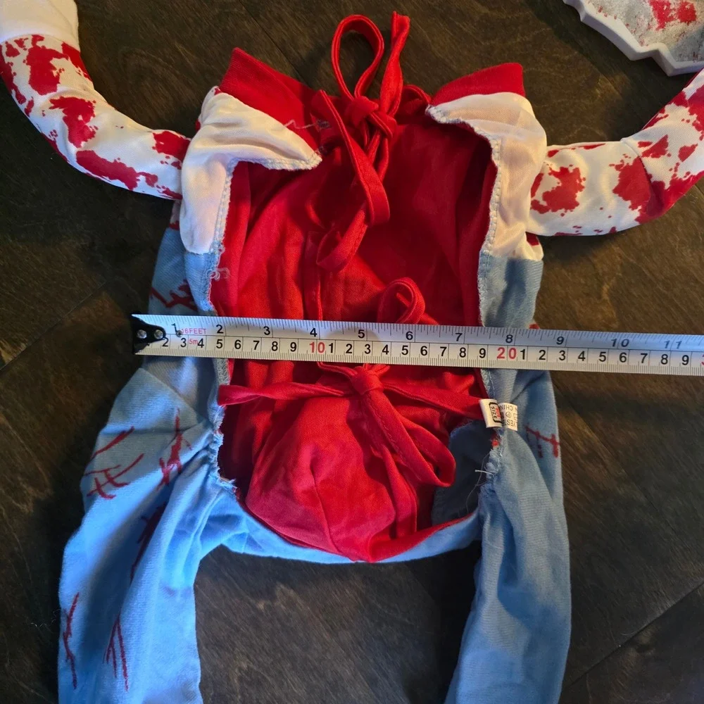 NWOT Dog Killer Horror Knife Blood adog Costume for Medium Dogs